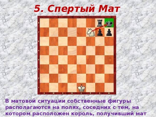 Что такое спертый мат в шахматах?