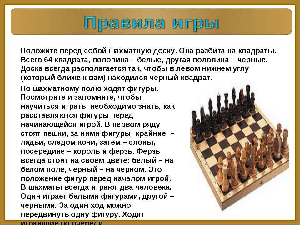 Играть в шахматы с компьютером бесплатно онлайн!