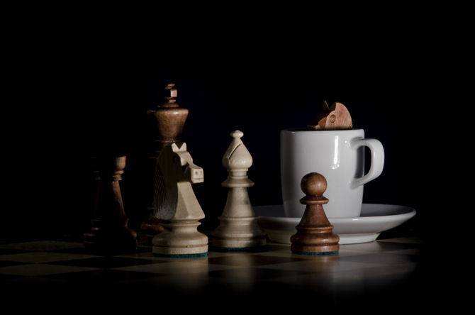 Шахматы за чашкой кофе: едва не поперхнулся