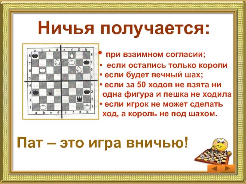 Правило 50 ходов в шахматах по кодексу fide | примеры, исключения