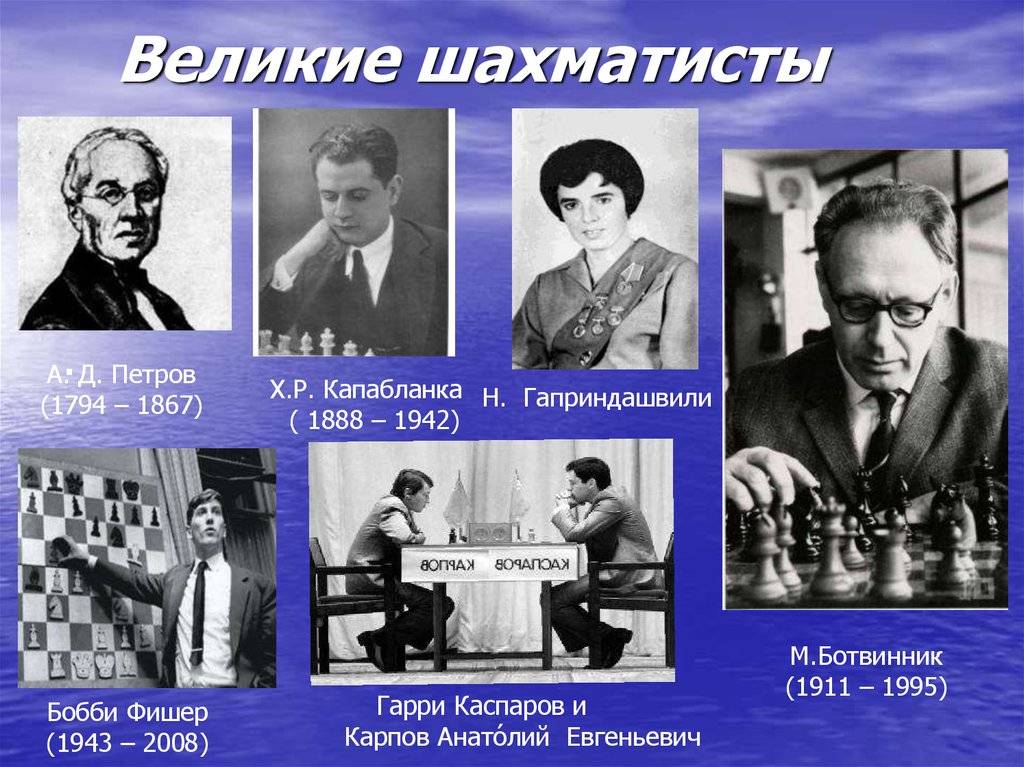 Известные люди, которые играли в шахматы