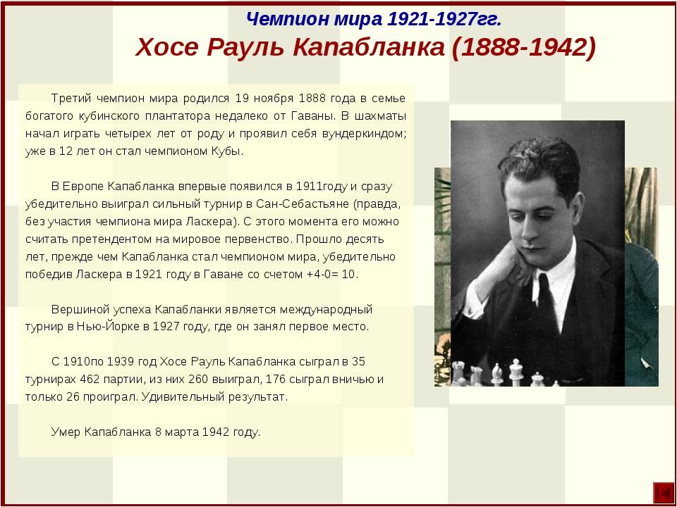 Знаменитые шахматисты россии и мира (список, доклад, реферат)