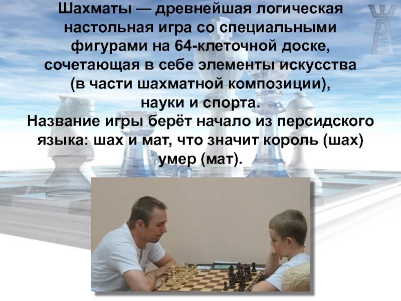 Что означает слово "шахматы", как оно переводится на русский язык?  - другое - вопросы и ответы